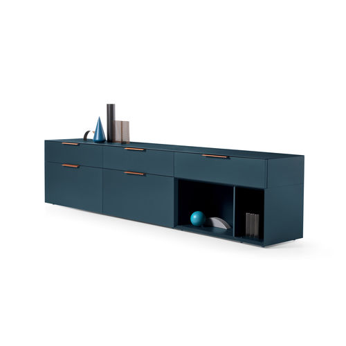 Credenza contemporanea - BREMA - PIANCA - in legno laccato / beige
