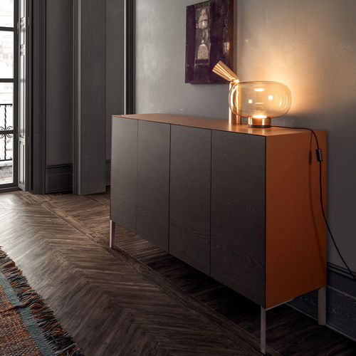 Credenza alta - NORMA - PIANCA - contemporanea / in legno laccato / modulabile
