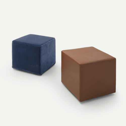 Pouf contemporaneo - CUBO  - PIANCA - in tessuto / in pelle / in ecopelle