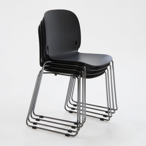 Sedia contemporanea - INTRO  - PIANCA - da interno / in poliammide / con supporto in metallo laccato