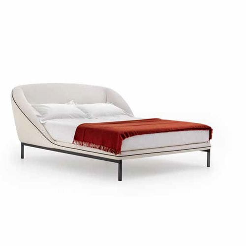 Letto matrimoniale - DOMENICA  - PIANCA - contemporaneo / imbottito / con testiera