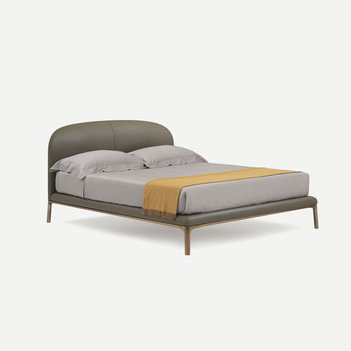 Letto matrimoniale - RADA - PIANCA - contemporaneo / imbottito / con testiera