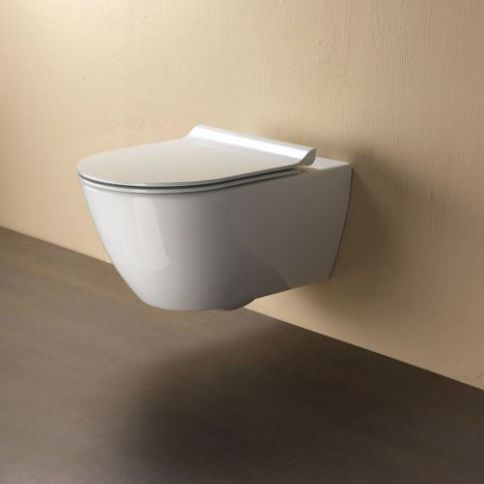 WC sospeso - PURA: 881211 - GSI - in ceramica / con cassetta ad incasso / moderno