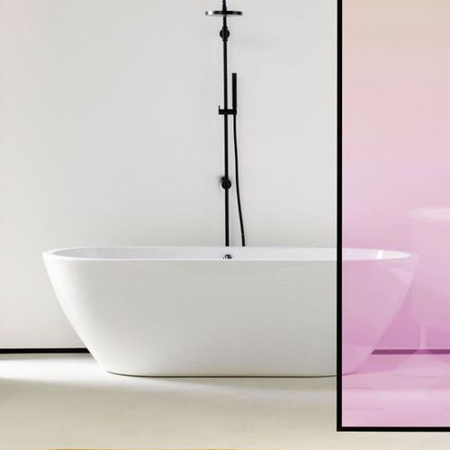 Vasca da bagno ovale - PURA: VAPR90  - GSI - in acrilico / bianca