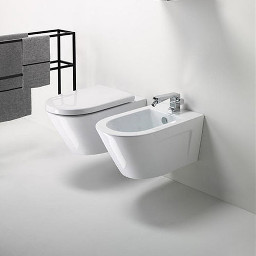 WC sospeso - NORM: 861211 - GSI - in ceramica / con cassetta ad incasso / moderno