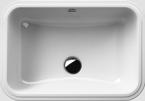 Lavabo sospeso - PURA: 724311 - GSI - in ceramica / con specchio regolabile / rettangolare