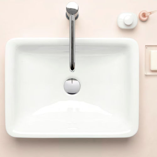 Lavabo da appoggio - SAND: 908311 - GSI - in ceramica / rettangolare / contemporaneo