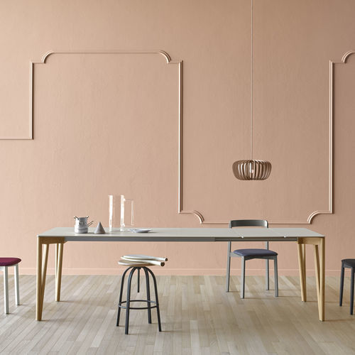 Tavolo da pranzo minimalista - Decapo - miniforms - in rovere / in noce / in frassino