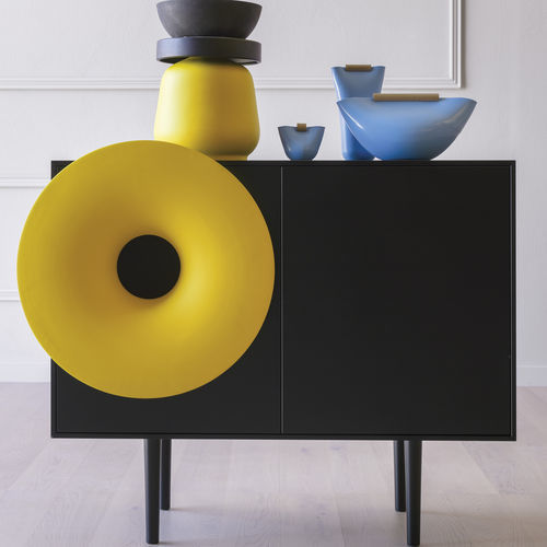 Credenza contemporanea - Caruso - miniforms - in legno laccato / in rovere / in noce