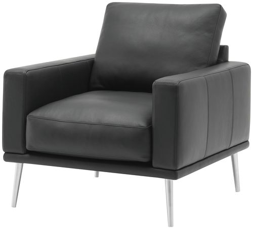 Poltrona contemporanea - CARLTON - BoConcept - in pelle / in tessuto / in acciaio