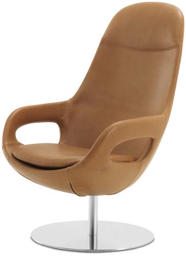 Poltrona contemporanea - SMARTVILLE  - BoConcept - in pelle / in tessuto / in acciaio