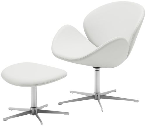 Poltrona contemporanea - OGI - BoConcept - in pelle / in tessuto / in acciaio