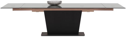 Tavolo da pranzo contemporaneo - MONZA - BoConcept - in vetro / in MDF / in acciaio