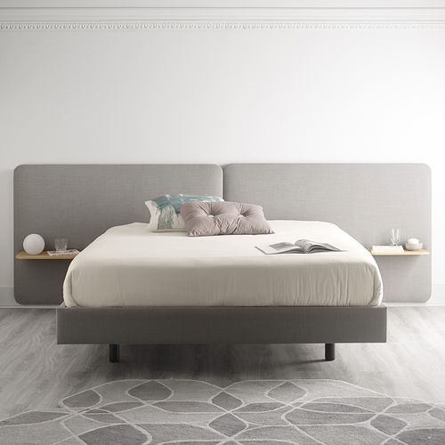 Letto matrimoniale - LOTA - TREKU - contemporaneo / imbottito / con testiera