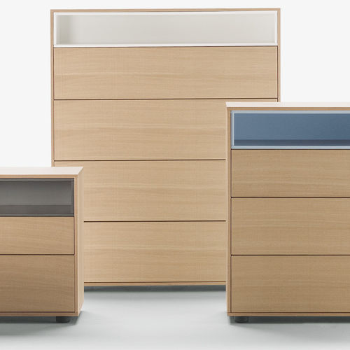 Cassettiera contemporanea - OBER - TREKU - in legno