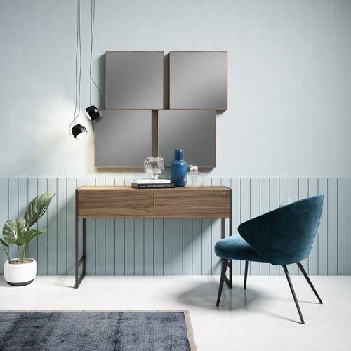 Scrivania da terra - CUBO - MUEBLES MESEGUE, S.A. - contemporanea / in legno / dritta