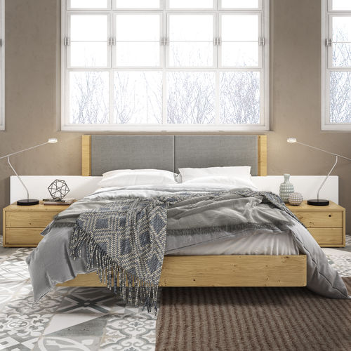 Testiera per letto matrimoniale - HERMES: comp.107 - MUEBLES MESEGUE, S.A. - contemporanea / in legno / imbottita