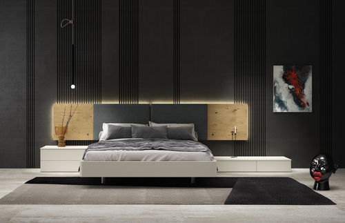 Testiera per letto matrimoniale - LUCA: comp.117 - MUEBLES MESEGUE, S.A. - contemporanea / impiallacciata in legno / in MDF laccato