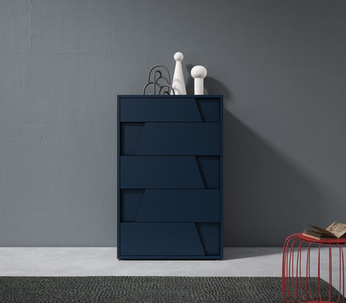 Cassettone alto - DIAGONAL - MUEBLES MESEGUE, S.A. - contemporaneo / in legno laccato / 5 cassetti