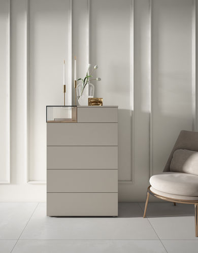 Cassettone alto - BOX - MUEBLES MESEGUE, S.A. - contemporaneo / in legno laccato / rettangolare