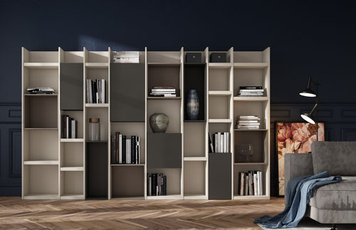 Libreria modulare - SINTESIS - MUEBLES MESEGUE, S.A. - alta / contemporanea / per lo smartworking
