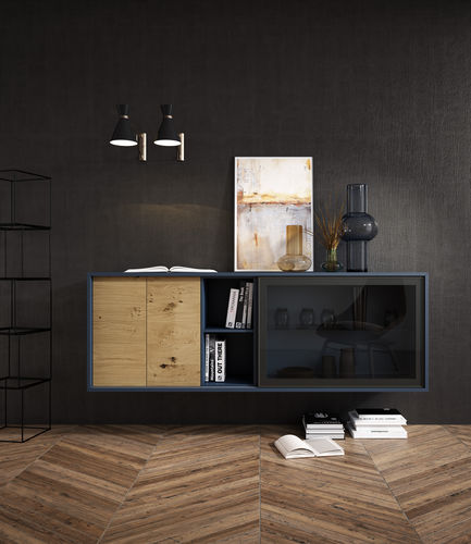 Credenza a muro - COMBI - MUEBLES MESEGUE, S.A. - contemporanea / in legno / su misura