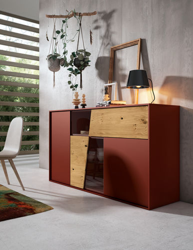 Credenza contemporanea - P - MUEBLES MESEGUE, S.A. - in legno / su misura / modulabile