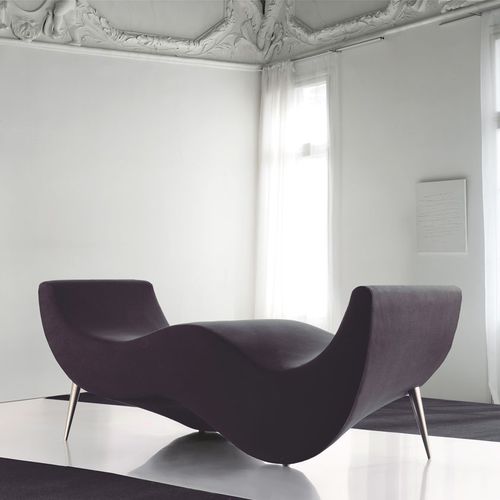 Chaise longue design originale - INSIDE - FRAJUMAR- BELTA - in tessuto / in legno massiccio / per hotel