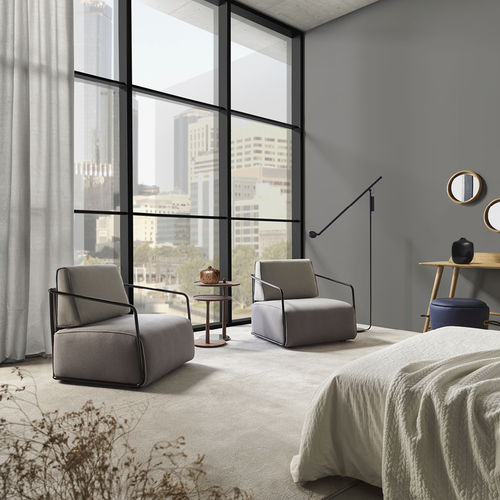 Poltrona contemporanea - ADEX - FRAJUMAR- BELTA - in tessuto / in legno / grigia
