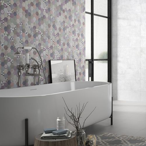 Piastrella in ceramica - COMBINE - SALONI CERAMICA - levigata / da bagno / da parete
