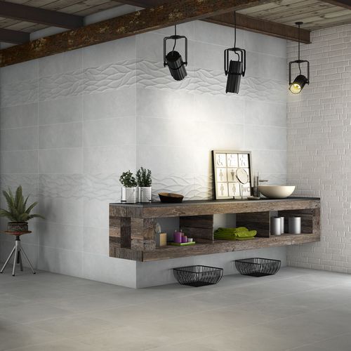 Piastrella in gres porcellanato - INTRO  - SALONI CERAMICA - levigata / a rilievo / da interno