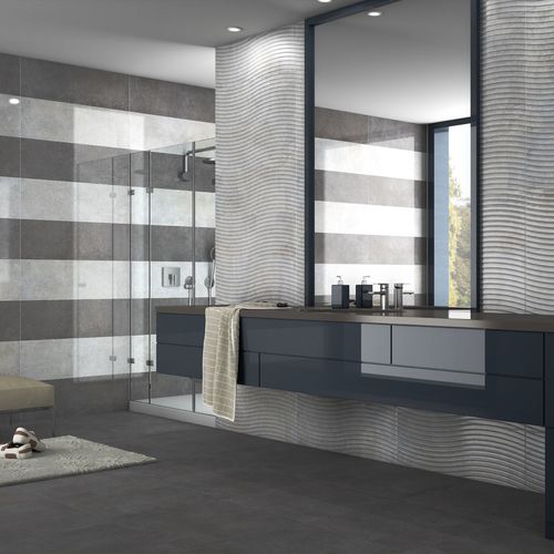 Piastrella in gres porcellanato - QUARZ  - SALONI CERAMICA - levigata / a rilievo / da interno