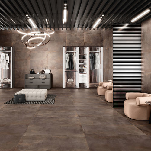 Piastrella in gres porcellanato - METALLO  - SALONI CERAMICA - opaca / da interno / da bagno