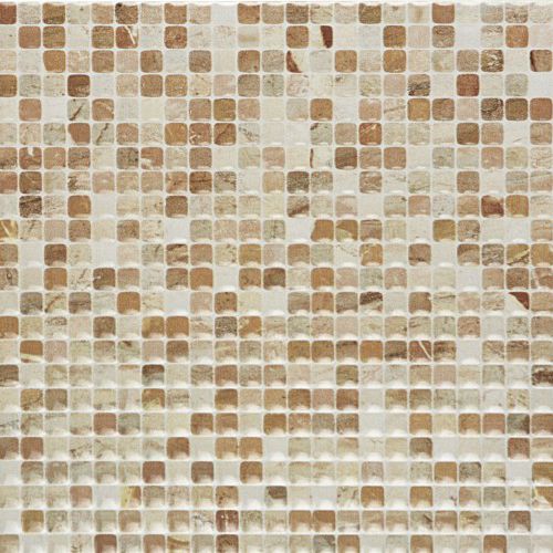 Piastrella aspetto mosaico - LINHA BRILHO HD : MARSELHA BEIGE - 55540 - Angelgres Revestimentos Ceramicos Ltda. - in gres porcellanato / a rilievo / da interno