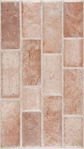 Piastrella in ceramica - TIJOLO RED - Ceramica Carmelo Fior - a rilievo / da interno / da pavimento
