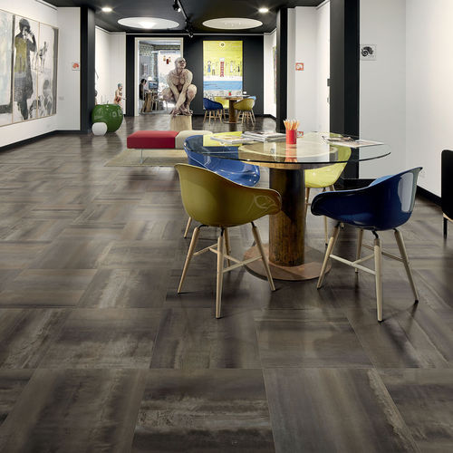 Piastrella in gres porcellanato - STEELWALK - Ceramiche Ascot SpA - levigata / opaca / da interno