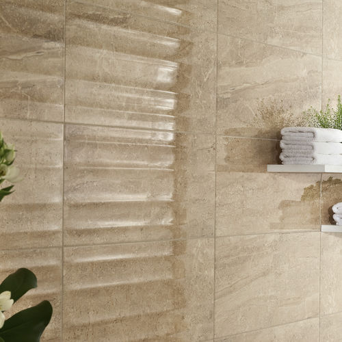 Piastrella in gres porcellanato - GRADUAL RIV. - Ceramiche Ascot SpA - levigata / a rilievo / lucida