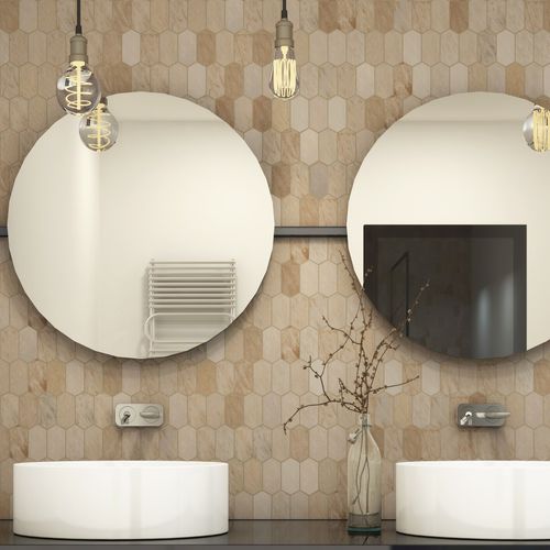 Piastrella in pietra naturale - TURKISH TRAVERTINE - Interceramic - in travertino / levigata / da bagno