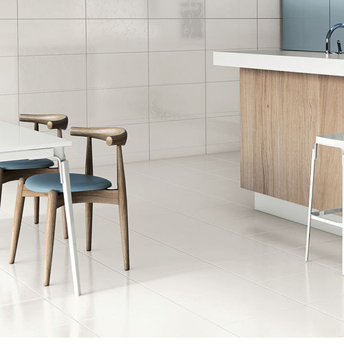 Piastrella in ceramica - BRANCO NEVE BRILHO - LEF Pisos e Revestimetos Ltda. - lucida / da cucina / da bagno