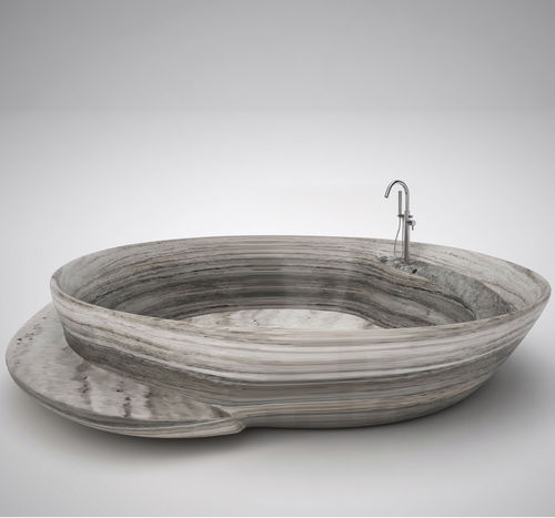 Vasca da bagno ovale - Tubs - Manzi Marmi S.r.l. - da appoggio / per ambiente abitativo / da esterno