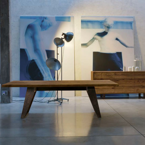 Tavolo contemporaneo - B-187 - Dale Italia - in legno massiccio / con finitura ontano / rettangolare