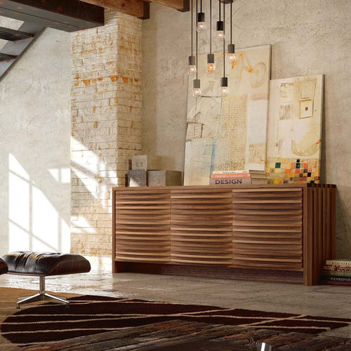 Credenza contemporanea - A-120  - Dale Italia - in noce / marrone