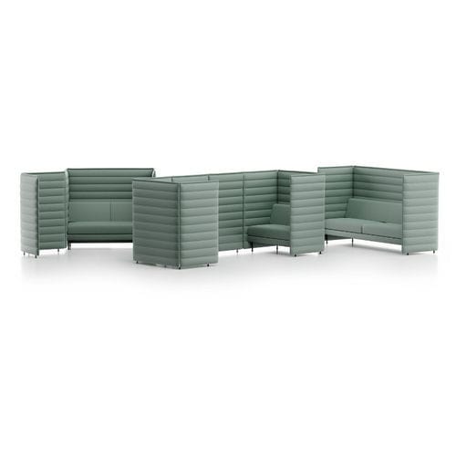 Divano contemporaneo - ALCOVE PLUS - vitra USA - in poliestere / in schiuma di poliuretano / di privacy