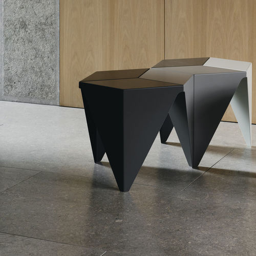 Tavolo d'appoggio classico - PRISMATIC - vitra USA - in alluminio / in carta giapponese / con supporto in alluminio