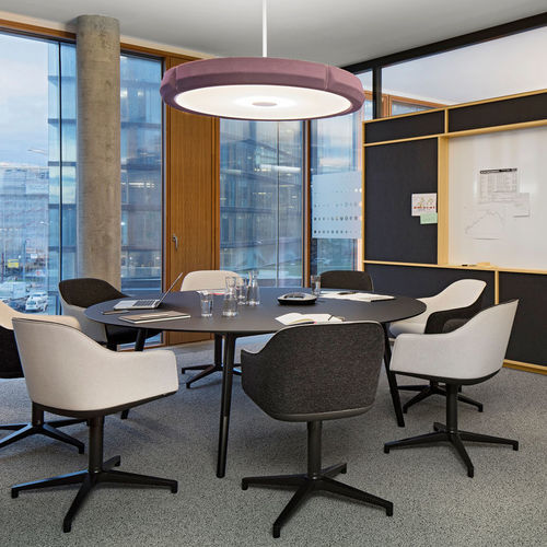 Sedia da conferenza contemporanea - SOFTSHELL  - vitra USA - da interno / in tessuto / in pelle