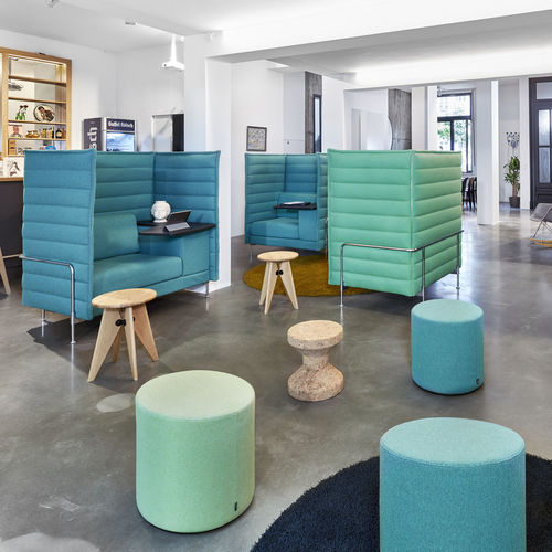 Divanetto imbottito alto - ALCOVE - vitra USA - contemporaneo / in tessuto / contract