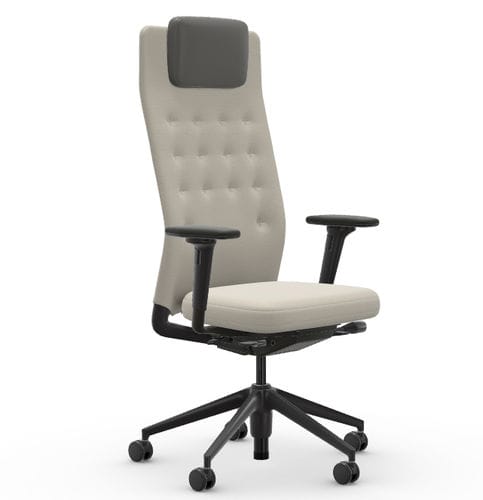 Sedia da ufficio contemporanea - ID TRIM L - vitra USA - da interno / in tessuto / in pelle