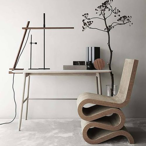 Sedia design originale - WIGGLE SIDE  - vitra USA - da interno / in cartone / con supporto in legno