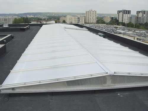 Pannello in policarbonato per tetto - Politram Concept 16 et 32 mm - PSD-Plastiques - con profili in alluminio