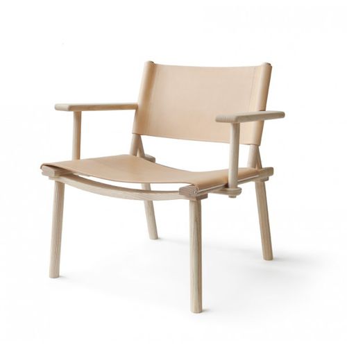 Poltrona contemporanea - DECEMBER XL LOUNGE - Nikari - in tela / in pelle / in rovere